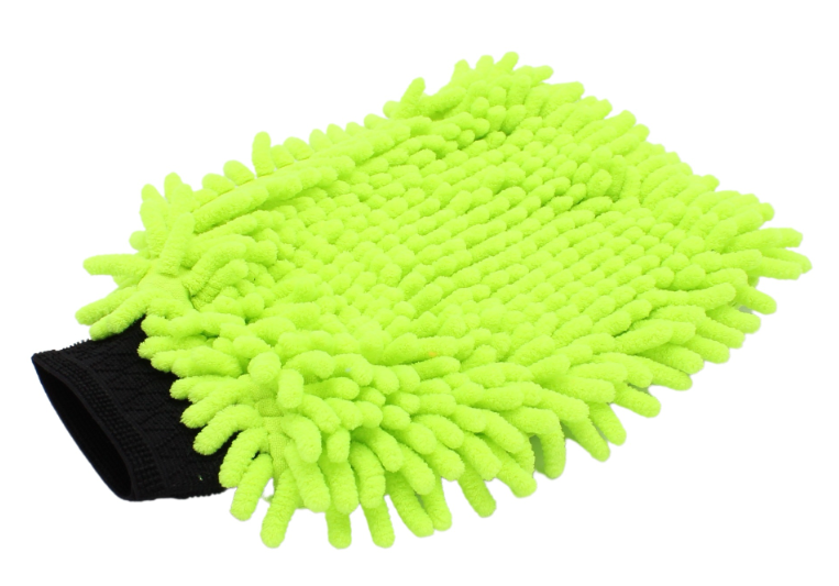 Mikrofaser Waschhandschuh grün